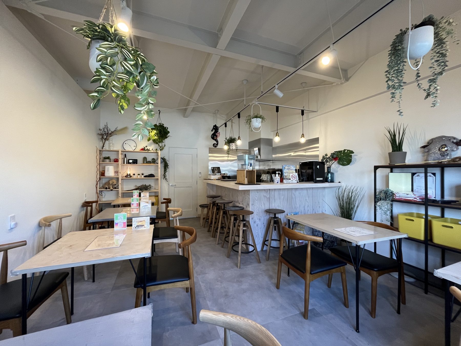 おふとんカフェの店内